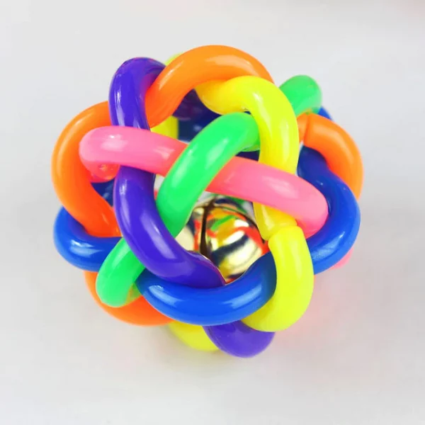 Ball Bite Resistant Rainbow Color Rubber Material Exercise Equipment Toy