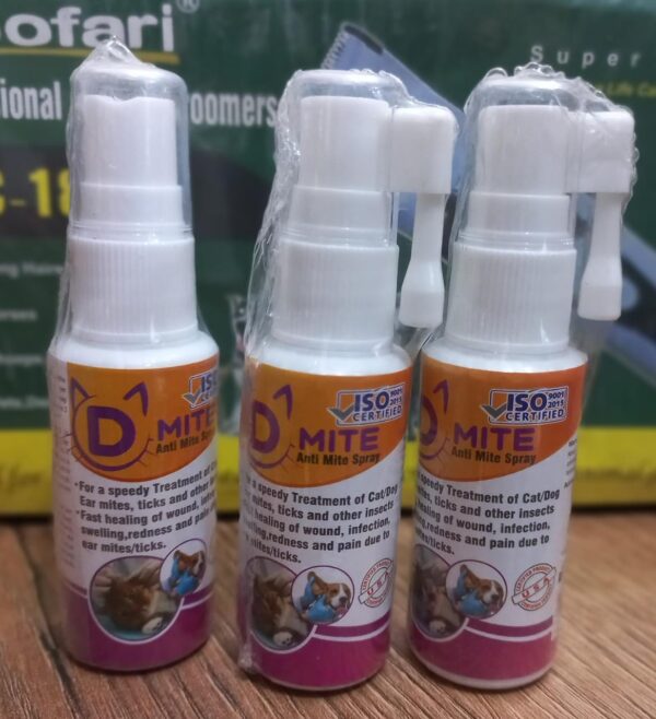 D-Mite for Cat and Dog Ear Mites, Ticks, and Other Insects