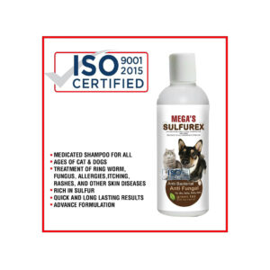 Sulfurex Anti Bacterial & Anti Fungal Shampoo For Cats & Dogs