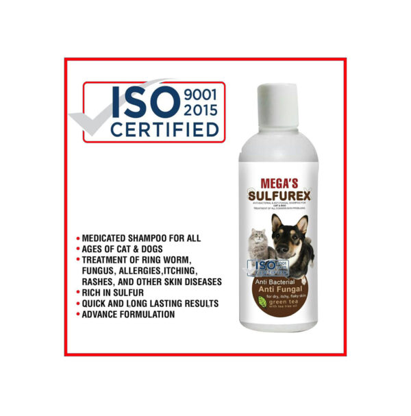 Sulfurex Anti Bacterial & Anti Fungal Shampoo For Cats & Dogs