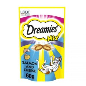 Dreamies Cat Treats with Salmon and Cheese 60 Gram